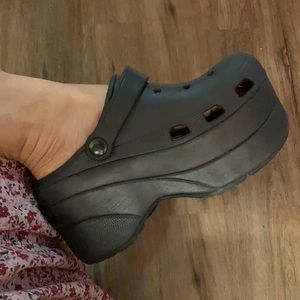 Crocs like 4 inch Platform Slide On